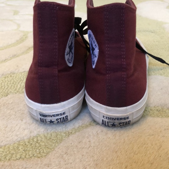 Converse Chuck Taylor High-Top Sneakers - Burgundy - Picture 2 of 4